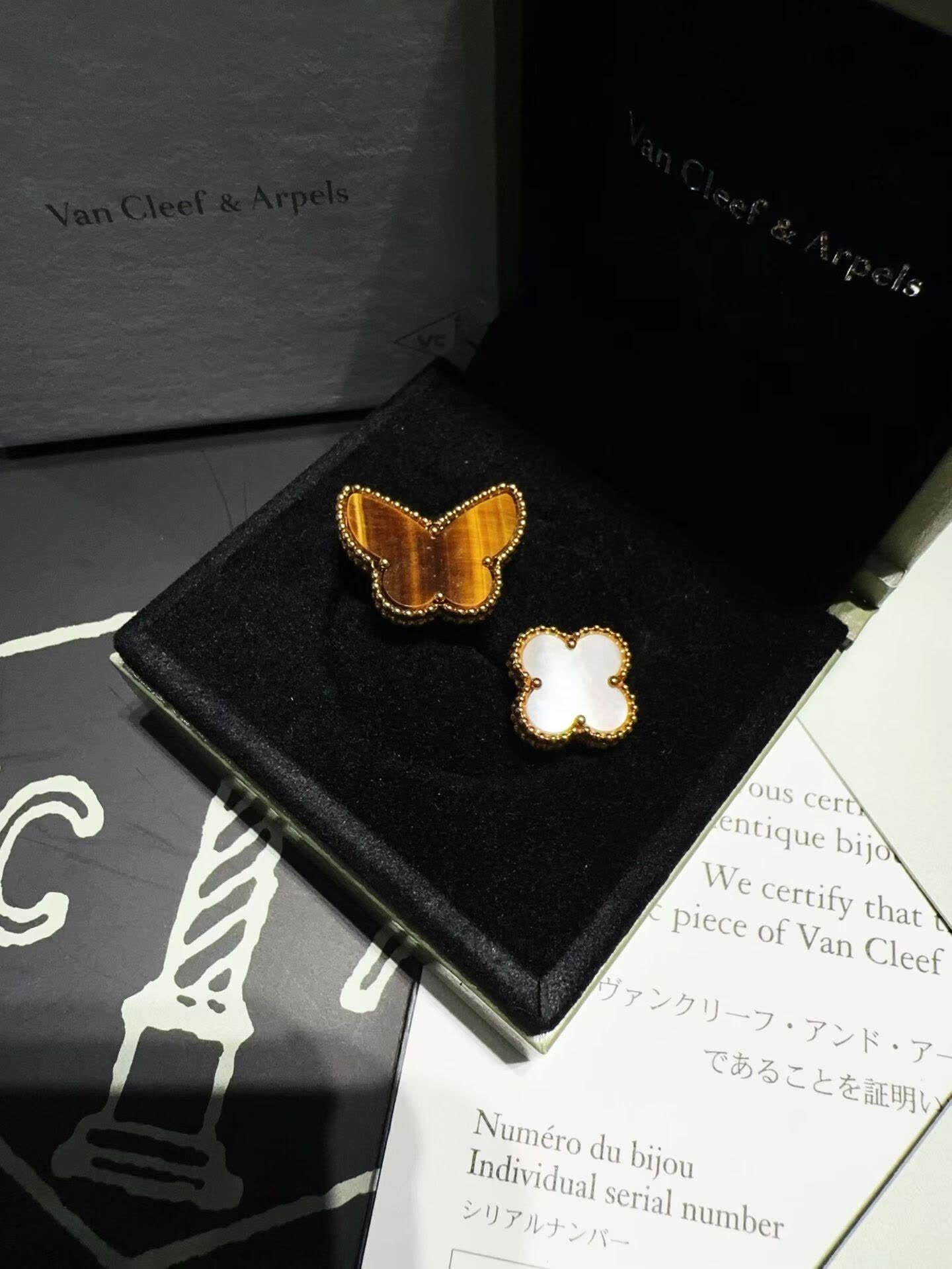 Van Cleef & Arpels Alhambra Butterfly Earrings